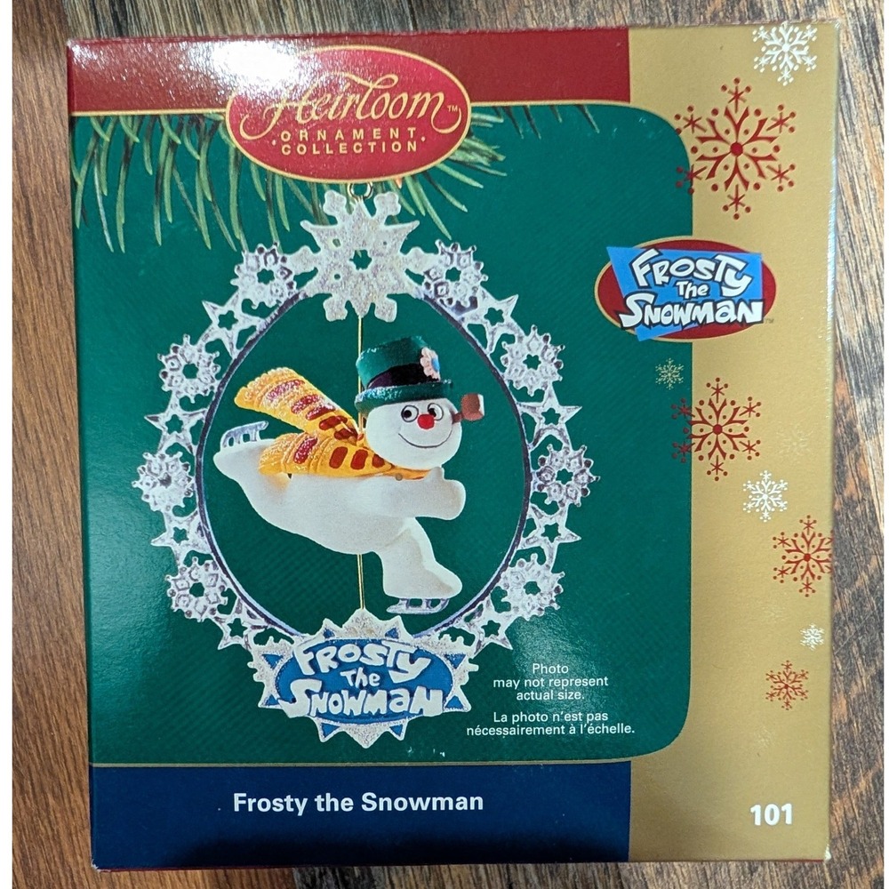 Carlton Cards Heirloom Frosty the Snowman Ice Skating Christmas Ornament 101